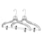 Whitmor Whitmor 9.5 in. H X 16.75 in. W X 1 in. L Plastic Clear Suit Hanger 2 pk 6062-4771 - alternate 1